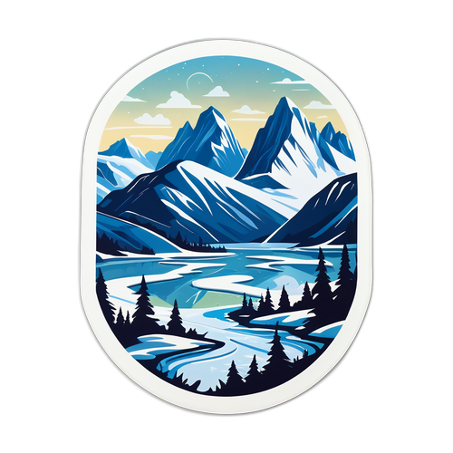 Peisaj de iarnă în Groenlanda