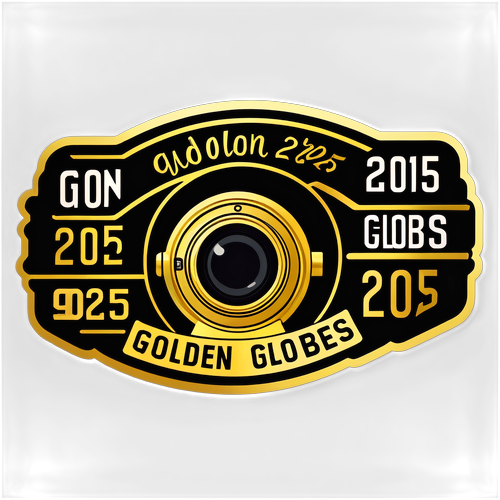 Goldene Filmkamera "Golden Globes 2025" Sticker