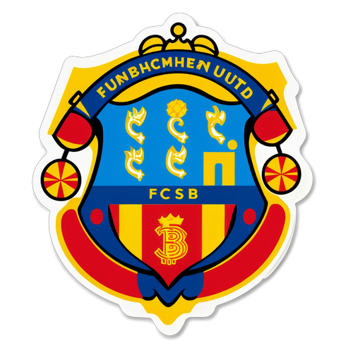 Aplicație autocolant FCSB - Manchester United