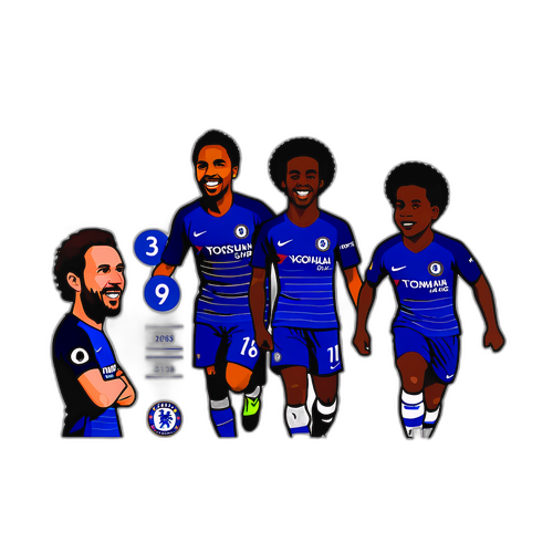 첼시의 역사적 순간을 담은 타임라인 스티커