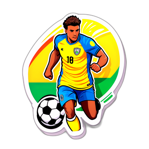 Sticker con la camiseta de Sampaio Corrêa Futebol e Esporte