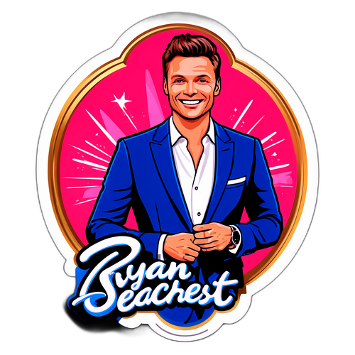 Ryan Seacrest Charismatic Host Sticker