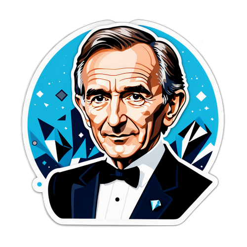 Portrait de Bernard Arnault avec des éléments de luxe