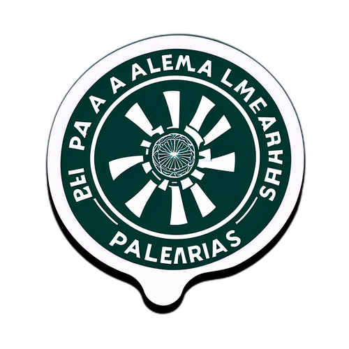Nálepka s emocionální kompozicí od Palmeiras