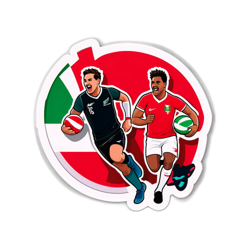 Sticker ng Labanan Ng New Zealand vs Lebanon