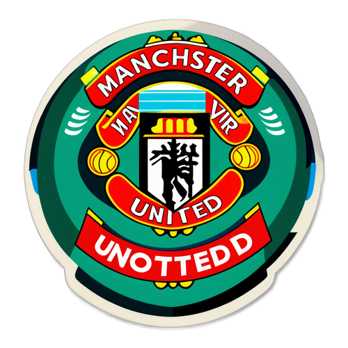 Stiker Sepak Bola Manchester United vs Nottm Forest