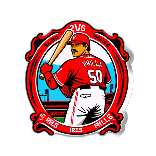 試合の興奮を捉えたスタイリッシュなステッカー