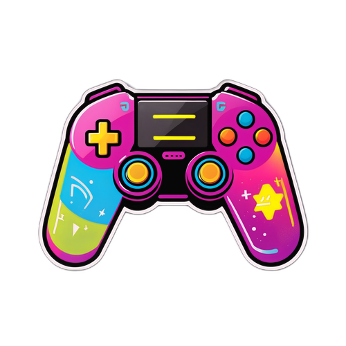 एक नवीनतम गेमिंग कंसोल का स्टिकर