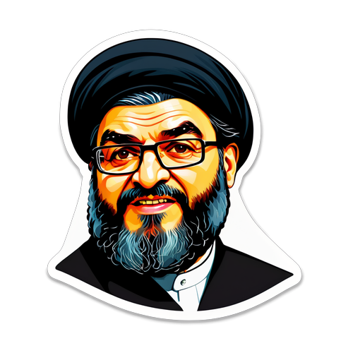 Caricatura Șocantă: Hassan Nasrallah Își Dezvăluie Adevărata Față în Mijlocul Tensiunilor Politice!