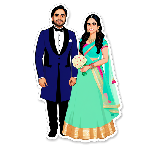 Éblouissant mariage : Anant Ambani et Radhika Merchant, un couple qui redéfinit l'élégance !