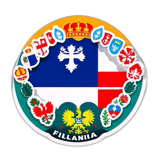 Polska Finlandia Klistremerke