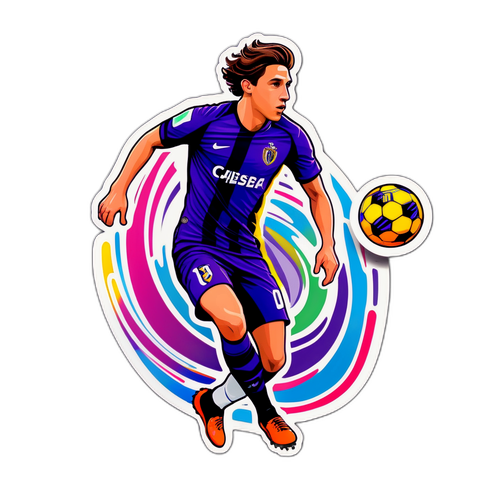 Kraftfull sticker av Federico Chiesa