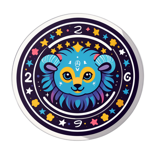 Zodyak Burçları Sticker Tasarımı: 20 Şubat Doğumlular İçin