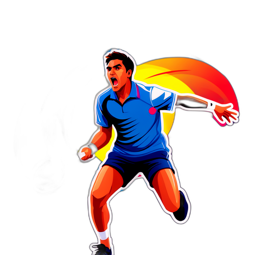 Dynamic Sticker ni Carlos Alcaraz sa Tennis Serve