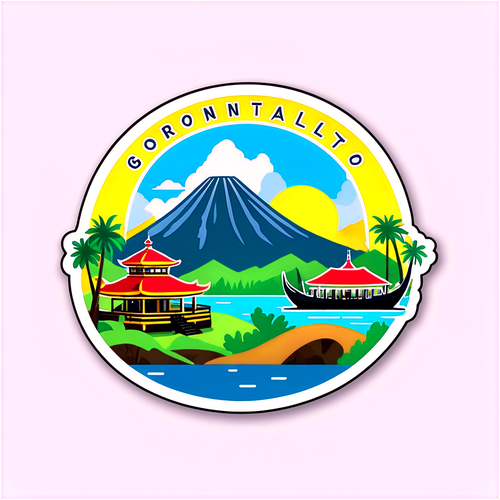 Guratan Keindahan Gorontalo: Stiker Ikonik dengan Pesona Alam yang Memukau!