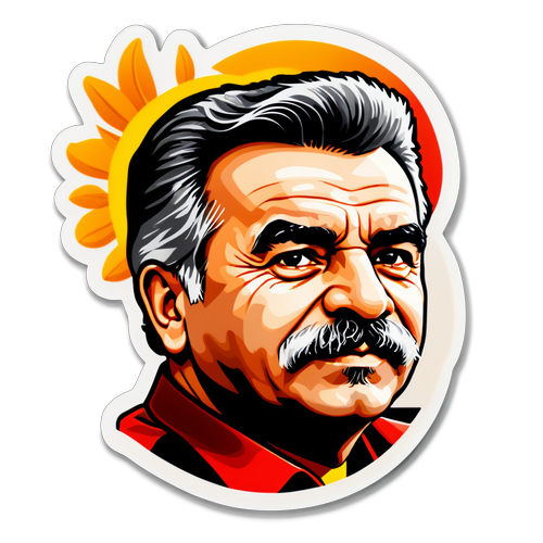 Özgürlük Temalı Abdullah Öcalan Sticker