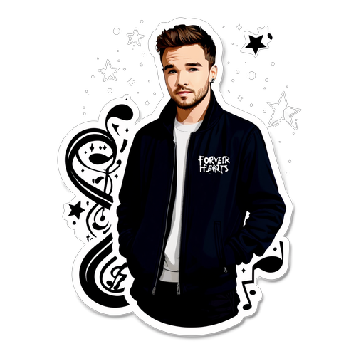 Liam Payne's Magische Silhouet: Voor Altijd in Ons Hart, Omgeven door Sterren!