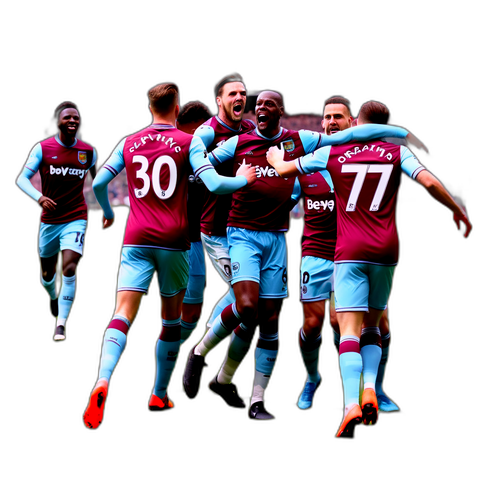 West Ham-spelare i aktion
