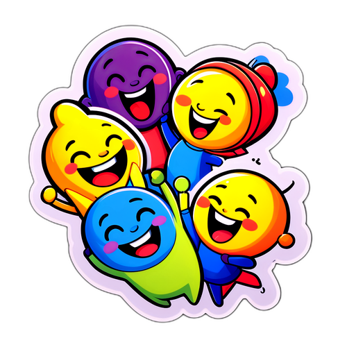 מדבקה עליזה של פולימארקט