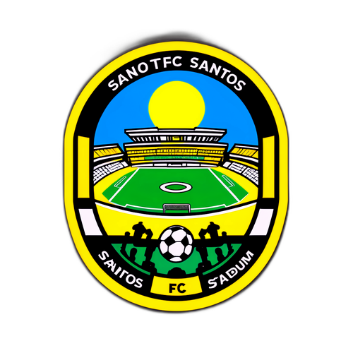 Stadion Santos FC z widokiem na kibiców