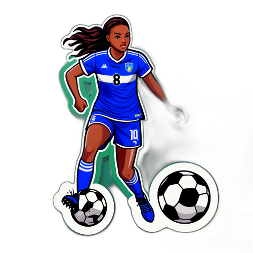 Cattura l'essenza del calcio con Trinity Rodman