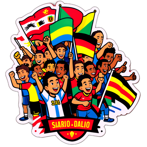 Sticker Keramaian Bahagia