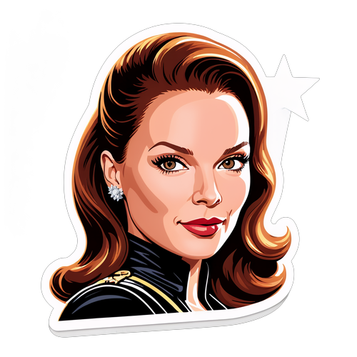Rebecca Ferguson med glamour och glittrande stjärnor