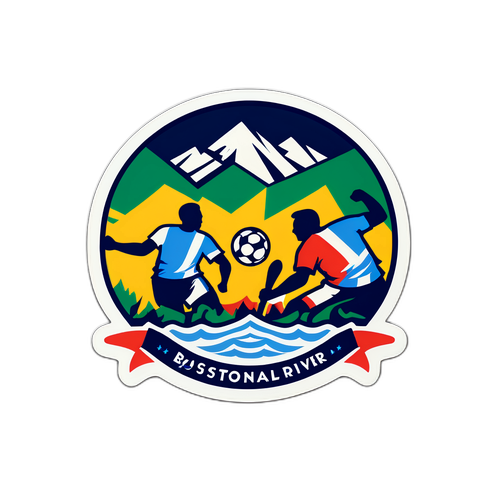 Diseño que refleja la intensidad del partido Boston River - Nacional