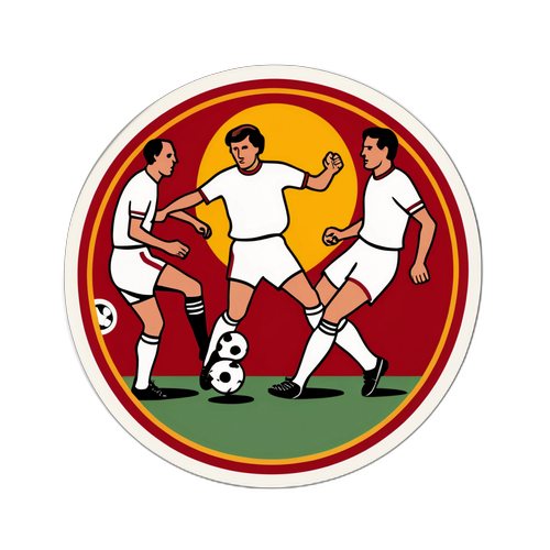Sticker ya Zamani Kuhusu Mechi Klasiki ya Roma na Stuttgart