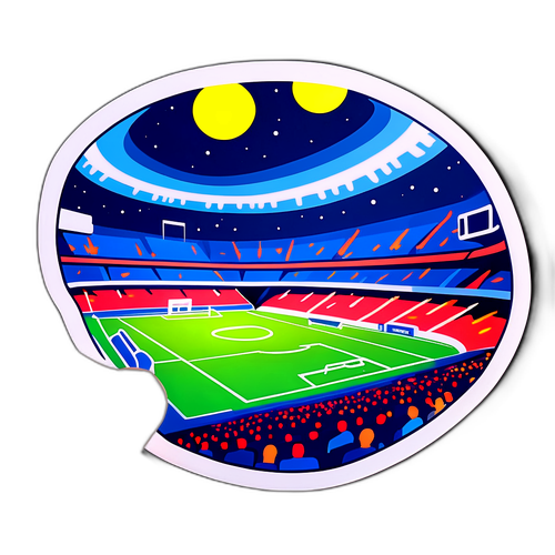 บรรยากาศฟุตบอลกลางคืนในสนาม