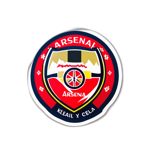 Stiker Pertandingan Arsenal dan Keşla