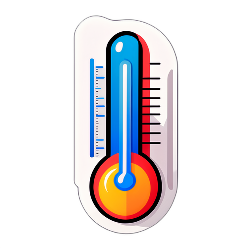 เทอร์โมมิเตอร์แสดงอุณหภูมิ