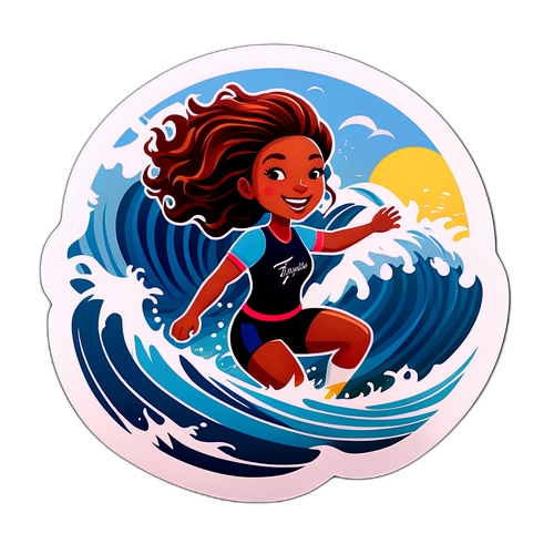 Tonje Frigstad på bølgen