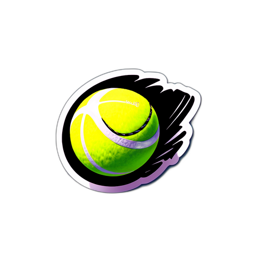 Tennisbal met handtekening van Elise Mertens