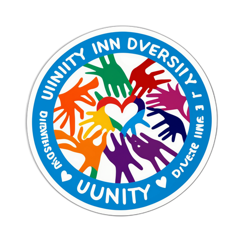 Stiker 'Kesatuan dalam Kepelbagaian'