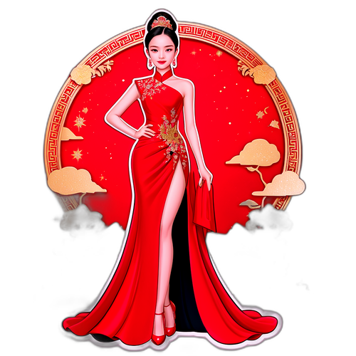 璀璨的紅地毯場景