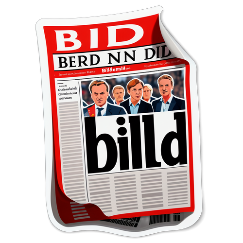 Gazeta 'Bild' w stylu stickeru