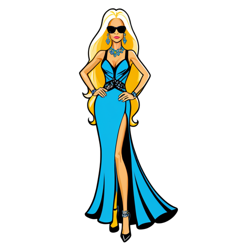 Donatella Versace: Oslňující Ilustrace Módy, Které Odhalují Luxus a Osobnost Ikonické Designérky!