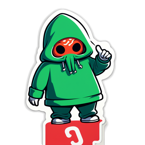 Sticker Seni Terinspirasi oleh Squid Game