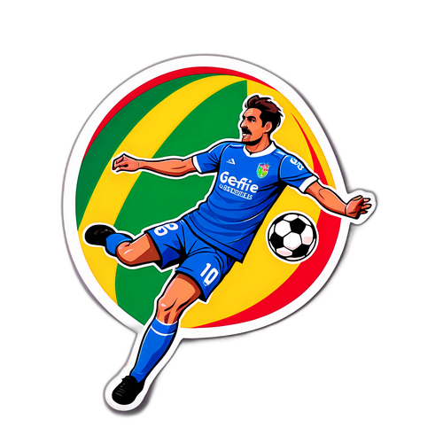 כדורגל דינמי עם לוגואים של גטפה ואלצ'ה