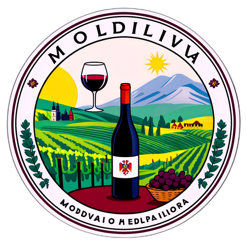 Moldova - Ilustrace vína a tradic