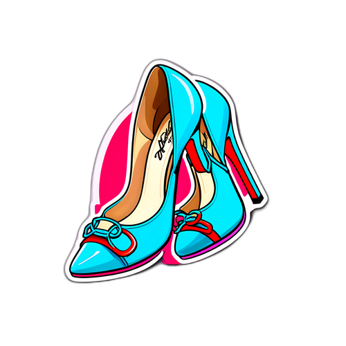 로저 비비에의 아이코닉한 슈즈에서 영감을 받은 스티커