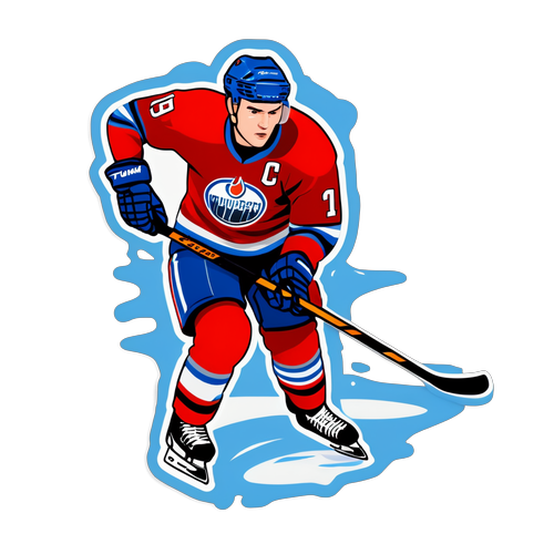 Hockeyklistermärke av Tage Thompson