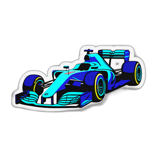 Elegantní logo Formula 1 s prvky rychlosti
