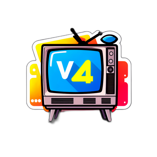 Styliserad version av tv4.se's logga med TV-skärmar