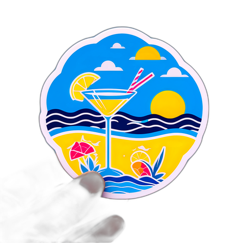 Zomerse Knokke Off Sticker