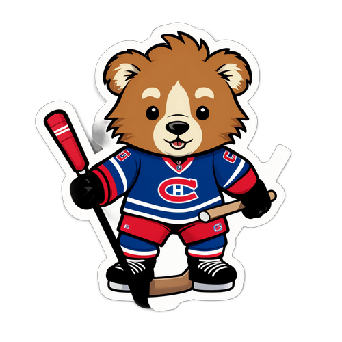 Cute Wild Animal in Canadiens Jersey