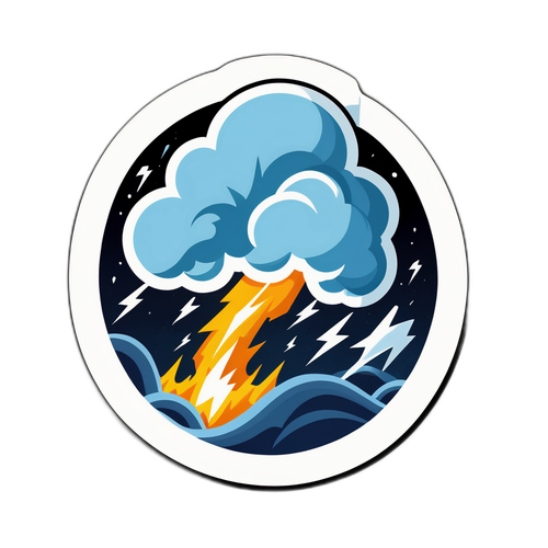 Sticker van Storm Floris