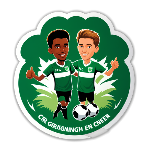 FC Groningen Viering Sticker