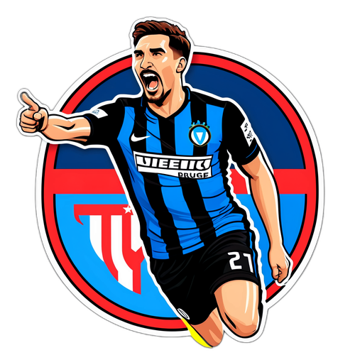 สติ๊กเกอร์การ์ตูนชัยชนะของคลับบรูจ vs แอตเลติโกมาดริด